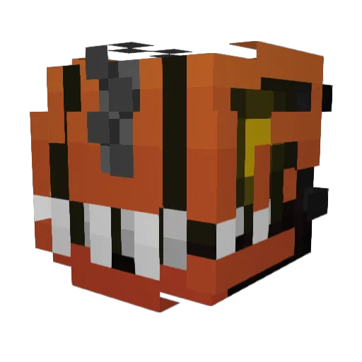 Yapface Minecraft avatar head, 3D render