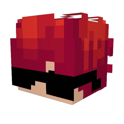 Yapz_ Minecraft avatar head, 3D render