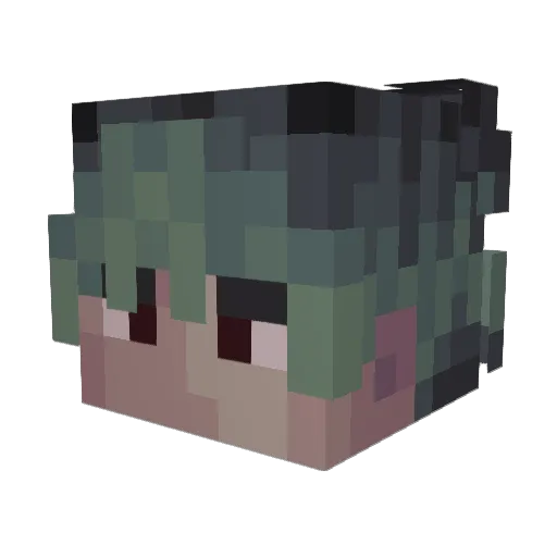 YarXko Minecraft avatar head, 3D render