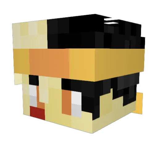 Yara1422 Minecraft avatar head, 3D render