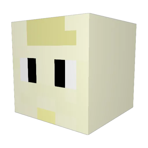 YaraGreyjoy Minecraft avatar head, 3D render