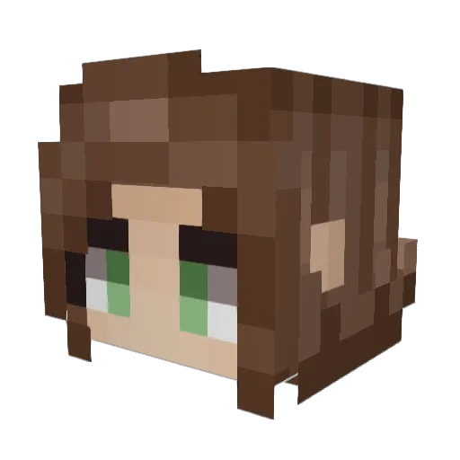 Yarazen Minecraft avatar head, 3D render
