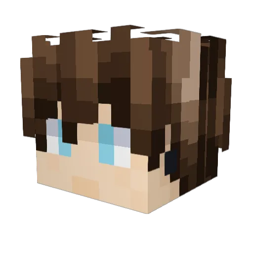 Yarchie_ Minecraft avatar head, 3D render