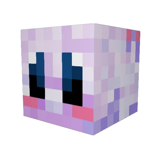YardCake Minecraft avatar head, 3D render