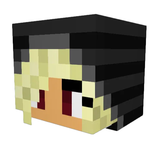Yardane Minecraft avatar head, 3D render