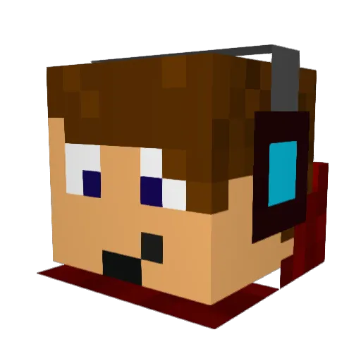 Yardim Minecraft avatar head, 3D render