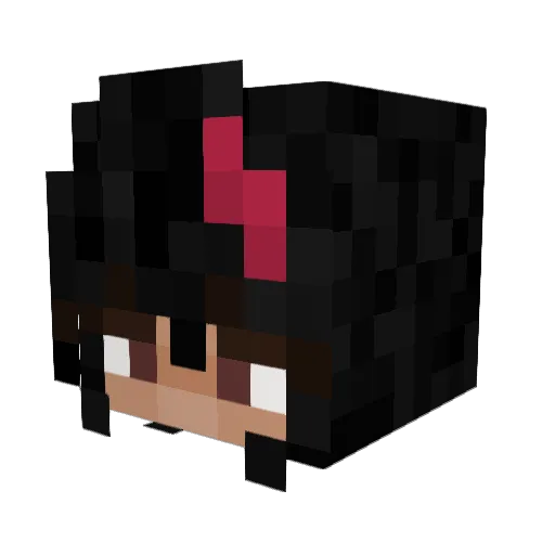 YareYare1975 Minecraft avatar head, 3D render