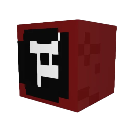 Yareep Minecraft avatar head, 3D render