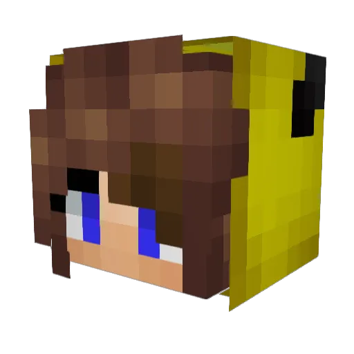 Yaren_K Minecraft avatar head, 3D render