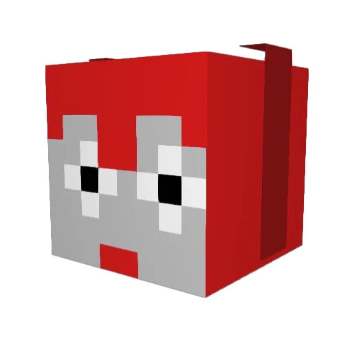 YariManCow Minecraft avatar head, 3D render