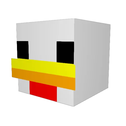 Yarik1103 Minecraft avatar head, 3D render