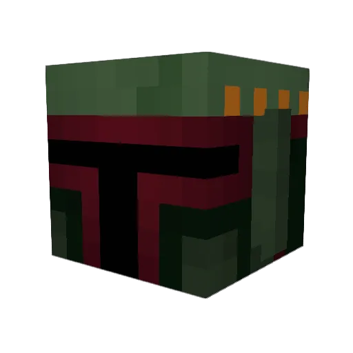Yariko Minecraft avatar head, 3D render