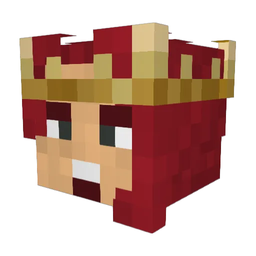 YariloRUS Minecraft avatar head, 3D render