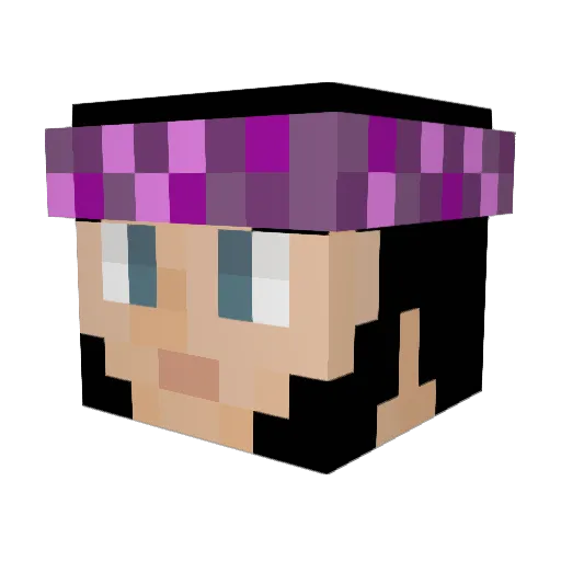 YarinE7 Minecraft avatar head, 3D render