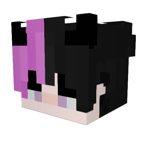 Yarnikk Minecraft avatar head, 3D render