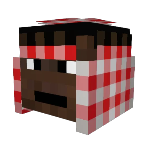 Yaro_SZ Minecraft avatar head, 3D render