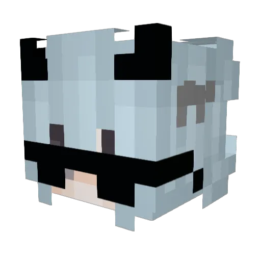 Yarrell Minecraft avatar head, 3D render