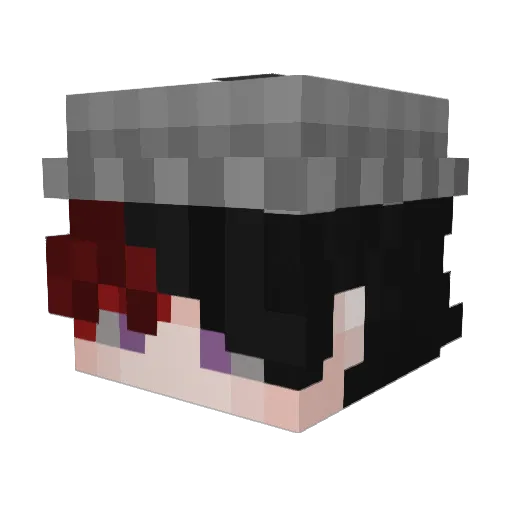 Yarshamaru Minecraft avatar head, 3D render