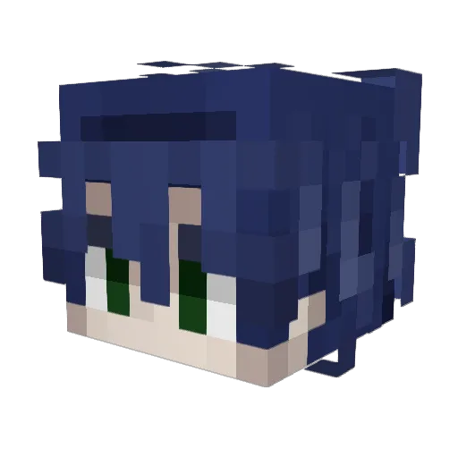 Yartez Minecraft avatar head, 3D render