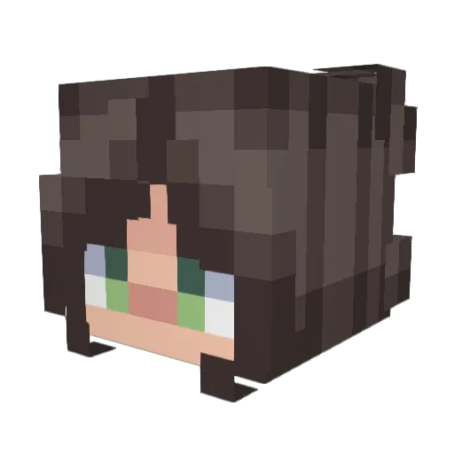 Yaruk1927 Minecraft avatar head, 3D render