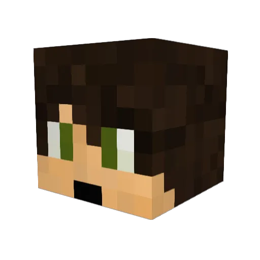 Yarzhog Minecraft avatar head, 3D render