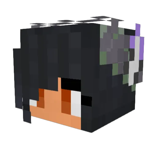 YasaiKing Minecraft avatar head, 3D render