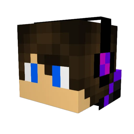 Yasen09 Minecraft avatar head, 3D render