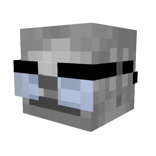 Yashado Minecraft avatar head, 3D render