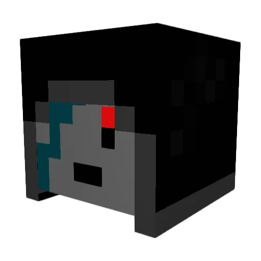 Yashara Minecraft avatar head, 3D render