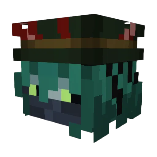 Yashean Minecraft avatar head, 3D render