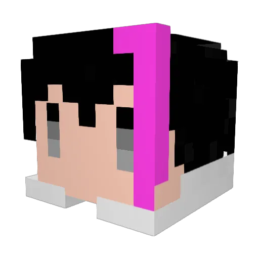 Yashi_84 Minecraft avatar head, 3D render