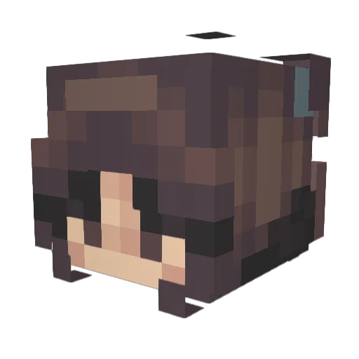 Yashichi109 Minecraft avatar head, 3D render