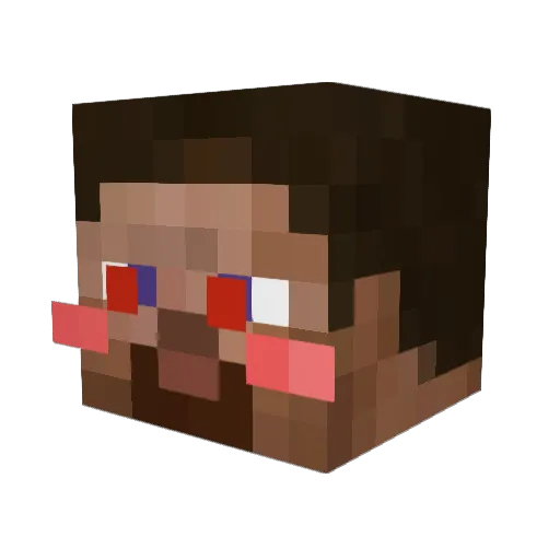 YashoCasho Minecraft avatar head, 3D render