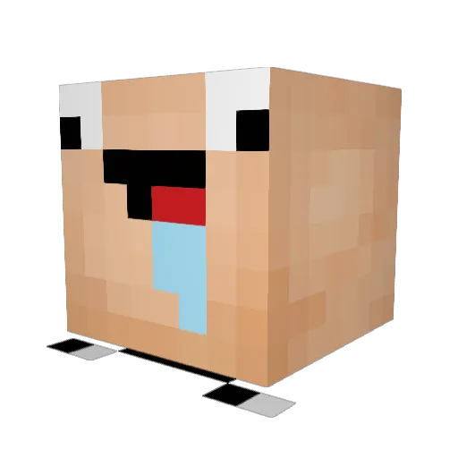 Yasinmaboi Minecraft avatar head, 3D render