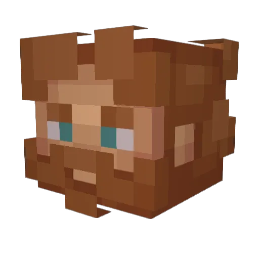 Yasinoman321 Minecraft avatar head, 3D render