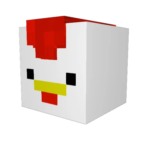 Yasinx99 Minecraft avatar head, 3D render