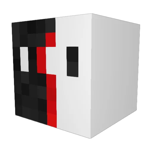 Yasmin43 Minecraft avatar head, 3D render
