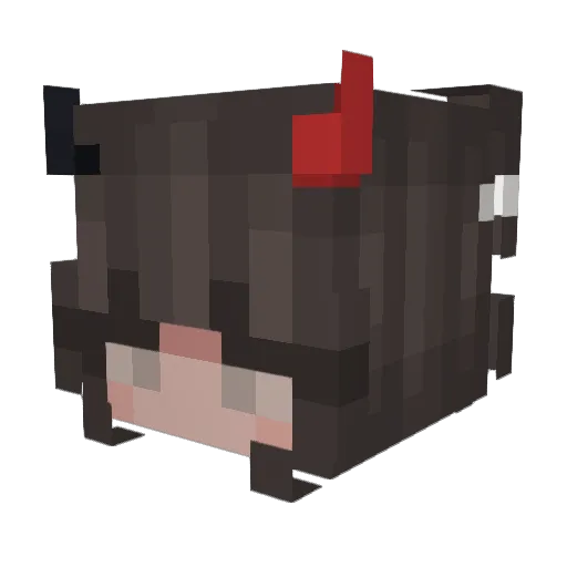 Yasminddp Minecraft avatar head, 3D render
