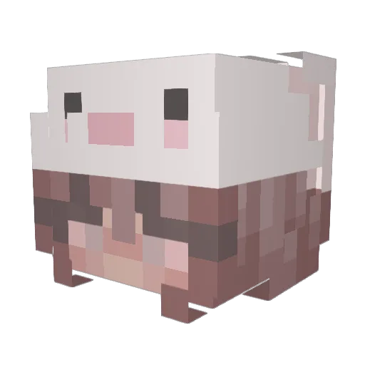 Yasmine_iz Minecraft avatar head, 3D render