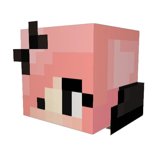 Yasmininn Minecraft avatar head, 3D render