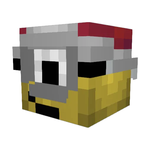 Yasminz Minecraft avatar head, 3D render