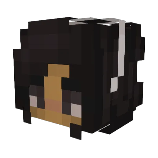 Yaspotato Minecraft avatar head, 3D render