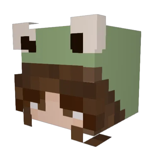 Yasquee Minecraft avatar head, 3D render