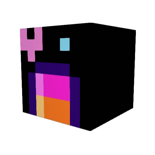 Yasringr Minecraft avatar head, 3D render