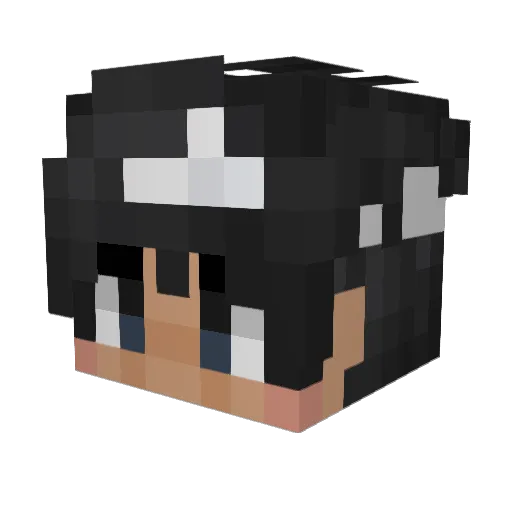 Yassin_he Minecraft avatar head, 3D render