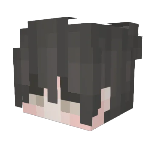 YasuSleepy Minecraft avatar head, 3D render
