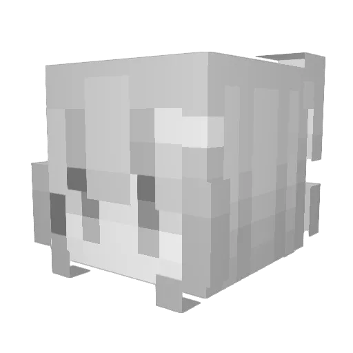 YasuoAP Minecraft avatar head, 3D render