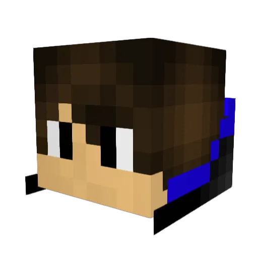 YasuoMain871 Minecraft avatar head, 3D render