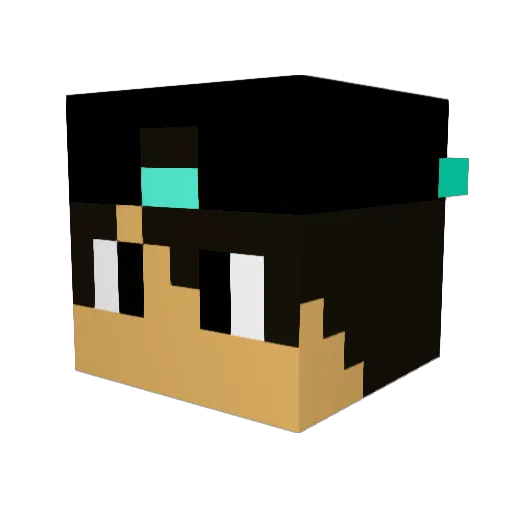 YasuoZed123 Minecraft avatar head, 3D render