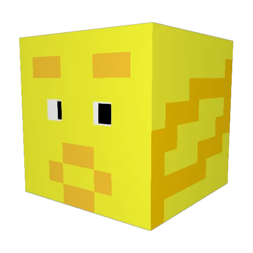 Yasuyake Minecraft avatar head, 3D render